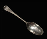 silver tea spoon
